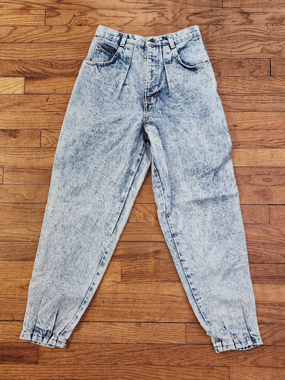 VTG 1989-92 Acid Wash Peg Leg Jeans BACCO